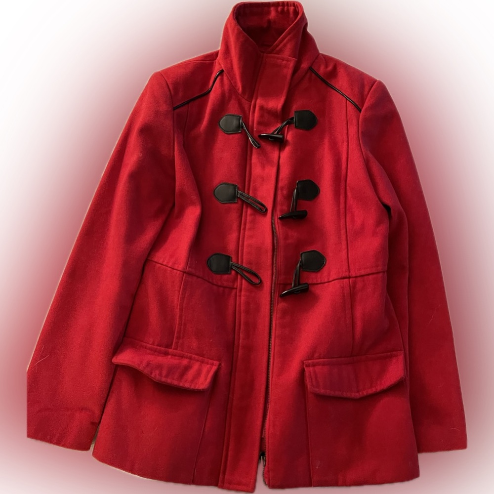 Red fleece coat